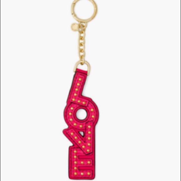🆕MK💕ULTRA PINK LOVE STUDDED BAG/KEY CHAIN CHARM - Picture 2 of 4
